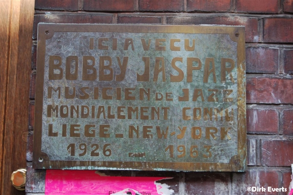 Plaque commémorative Bobby Jaspar
